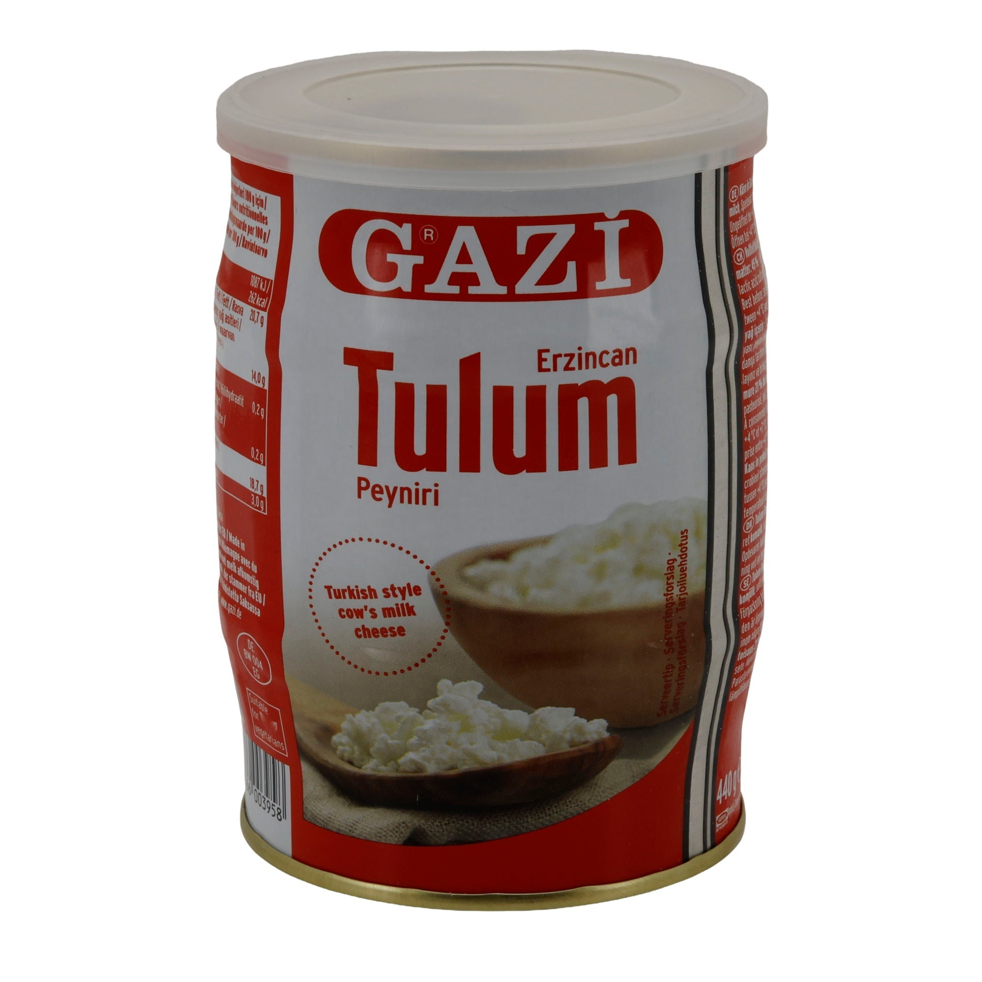 Käse Gazi Erzincan Tulum Peyniri | Traditionell | Türkischer Nomadenkäse in Salzlake | 440 g GAZI